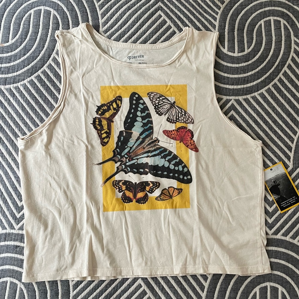 National Geographic Butterfly Vintage Tee XL